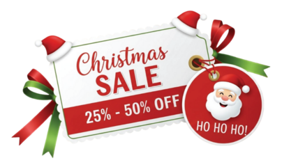 Christmas sale tags 