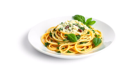 Italian Pesto Pasta Close-Up