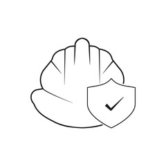 Shield icon. Security symbol template for logo vector illustration collection for graphic and web design.