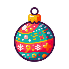 Christmas ball illustration design