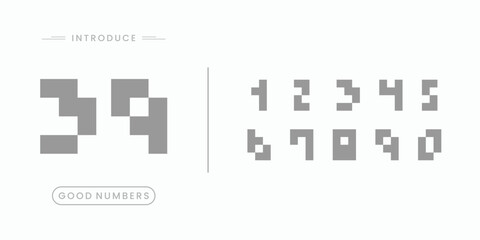 3D Number font. Beautiful elegant numerals. Vintage and old school retro typographic. Vector Illustration numbers.