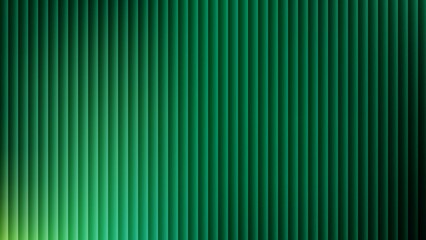 Abstract vertical green stripes with subtle gradient and light effects