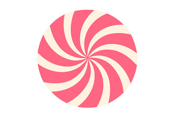 Pink and cream colored spiral swirl pattern background design element