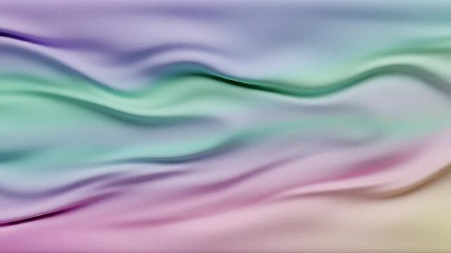 Seamless loop of soft flowing pastel color gradients moving horizontally across the frame creating a relaxing liquid sensation pink, digital, across