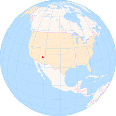 Location Map of Flagstaff Pulliam Airport (Flagstaff, Arizona, United States). IATA-code: FLG. No labels at all.