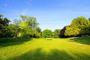 The Monceau park in the 8th arrondissement of Paris city
