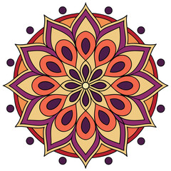 Eastern Style Abstract Floral Motif 