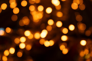 Out-of-focus Christmas lights, cozy sparkle and dreamy seasonal background