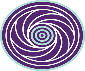 Abstract swirling line pattern design with a sense of motion and depth