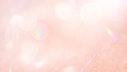 Iridescent prism light background with sparkling bokeh and soft pastel highlights