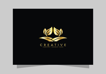 Agriculture and Farming Field , Eco-Friendly Plant luxurious icon, golden Farm Field logo vector design