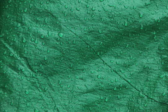 Textured surface of green waterproof tarp material