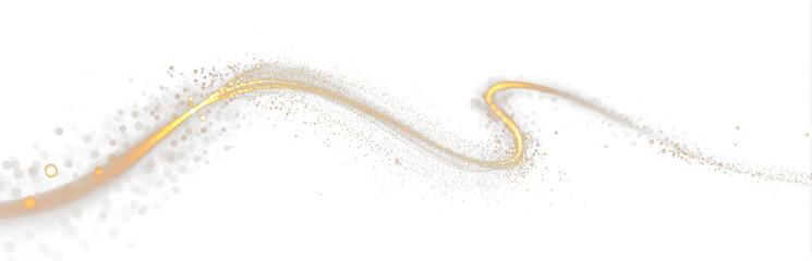 Swirled golden lines abstract glowing dynamic light trails luxury sparkle effect.  © Igor