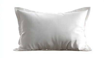 A close-up view of a soft, fluffy pillow, perfect for relaxation and comfort