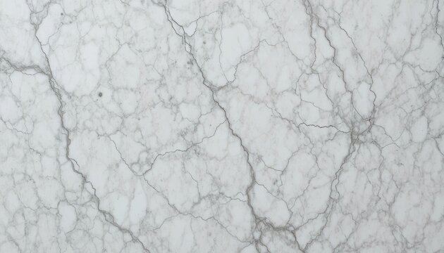 White marble surface with grey veins showing intricate natural patterns Generative AI - Powered by Adobe