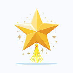 Flat Design Epiphany Star Icon