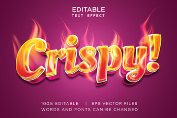 editable chicken text effect with fire decoration	