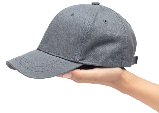 hand with grey cap isolated object