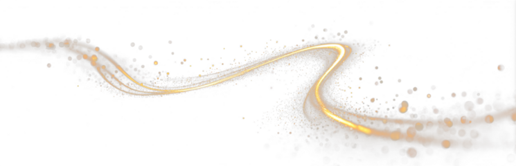 Golden swirling swirl abstract dynamic glowing light trails luxury sparkle shine particle.
