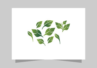 Green Nature and Agriculture Logo Elements Collection vector design 