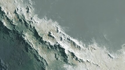 Abstract Mountain Waves Landscape