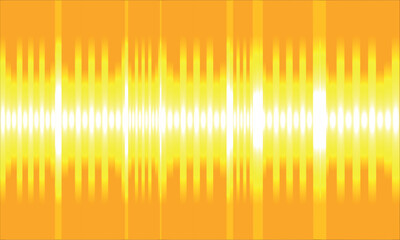 Bright yellow and orange abstract vertical stripes with glowing light effect background