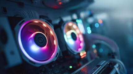 Colorful computer fans