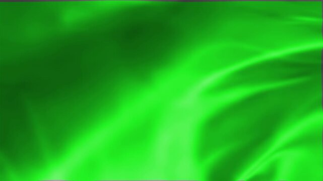 Green waving flag background animation