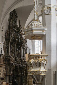 City Church of St Peter and Paul, Pulpit, Weimar, Thuringia, Germany