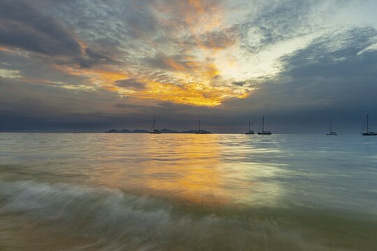 Sunset, Koh Mook Island, Andaman Sea, Thailand, Southeast Asia