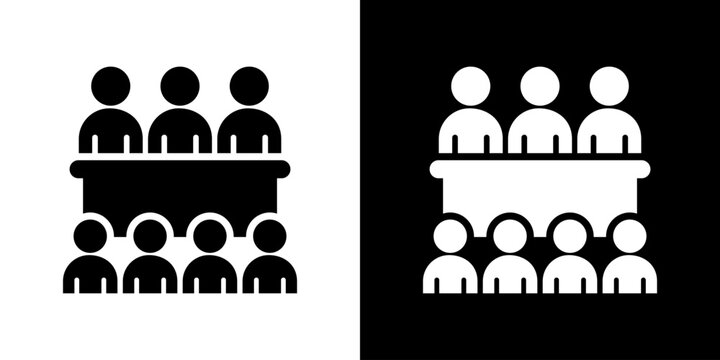 Committee Icon Vector Illustration. Flat Style Design Created For Creative Flexibility In Light And Dark Versions.