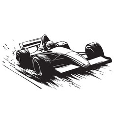 Naklejka premium racing car vector