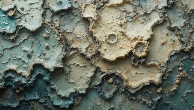 Abstract textured background with organic shapes and calming earth tone colors