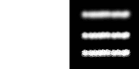 A study of contrasting brush strokes in white against a stark black background creating visual interest