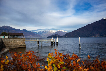 Autumn scene on Lake Como