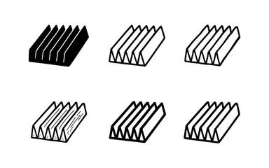 Set of cheese grater icons in linear and hand drawn styles