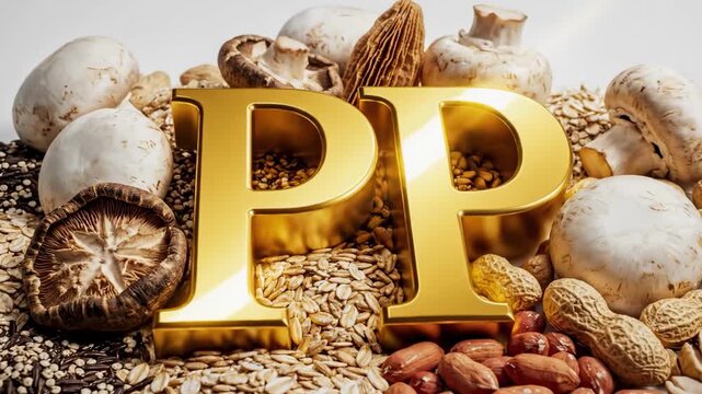 Rich in Vitamin B3 Nutritional Powerhouse of Mushrooms, Peanuts, and Grains