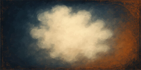 Dark and stormy abstract grunge film strip background with a blue clouds cape texture