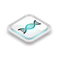 DNA Structure on a Platform - Scientific Visualization and Genetic Research.