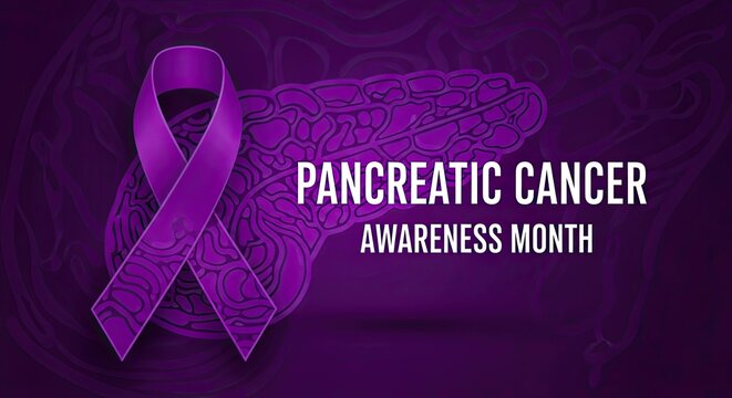 Promote pancreatic cancer awareness with a purple ribbon, show your support during awareness month and help raise needed funds for research - Powered by Adobe