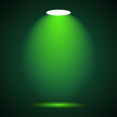 Spot Light Vector Illustration &ndash; Modern Studio Lighting Beam Effect Design