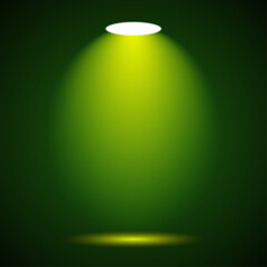 Spot Light Vector Illustration &ndash; Modern Studio Lighting Beam Effect Design