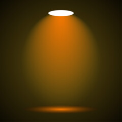 Spot Light Vector Illustration &ndash; Modern Studio Lighting Beam Effect Design