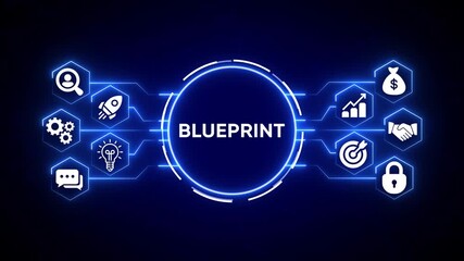 Futuristic neon hexagon network connection abstract background glowing blue lines digital technology data transfer concept science innovation network grid structure communication system - Powered by Adobe