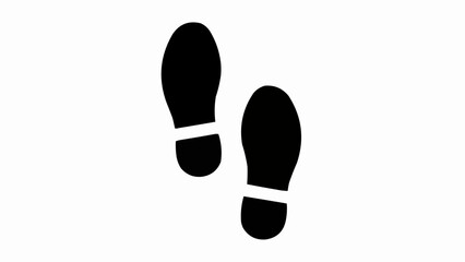 Human footprints icon. Vector Illustration stock illustration