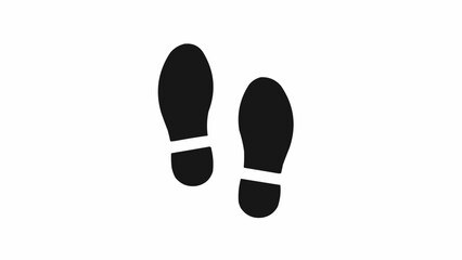 Human footprints icon. Vector Illustration stock illustration