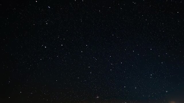 Abstract Geometric Star Constellation Overlay Dark Night Sky Twinkling Stars with Faint Glow and Soft Light