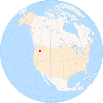 Location Map of Tri-Cities Airport (Pasco, Washington, United States). IATA-code: PSC. No labels at all.