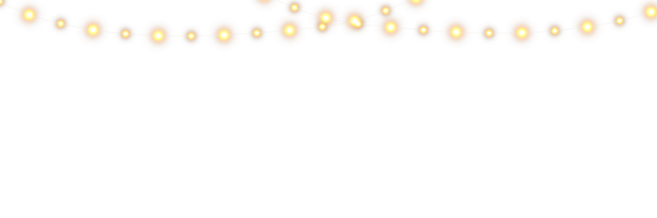 Seamless pattern of colorful Christmas garland lights featuring glowing LED bulbs and festive illumination on transparent background for textile prints, wallpapers, and holiday-themed design assets
