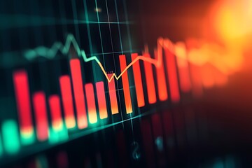 Dynamic stock data reflecting volatile market activity high resolution picture